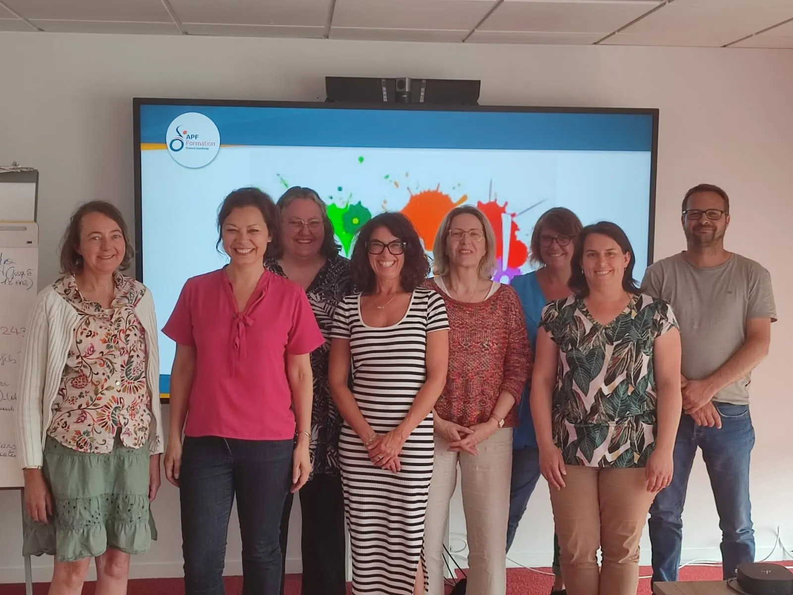 Sandra Guillemin - photo avec des aidants familiaux